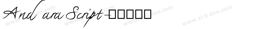 Andara Script字体转换
